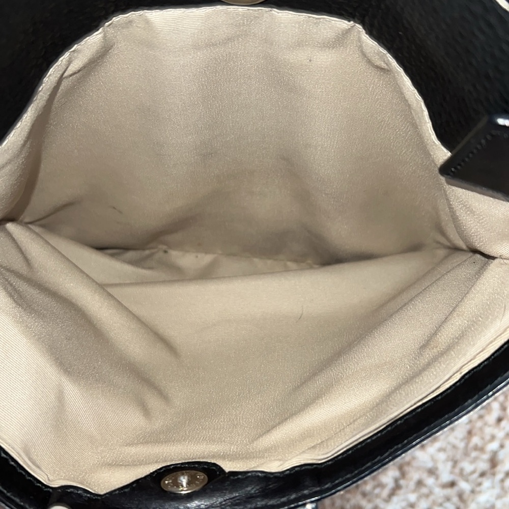 Coach Hamilton Black Pebbled Leather Shoulder Tote Bag - Picture 14 of 14